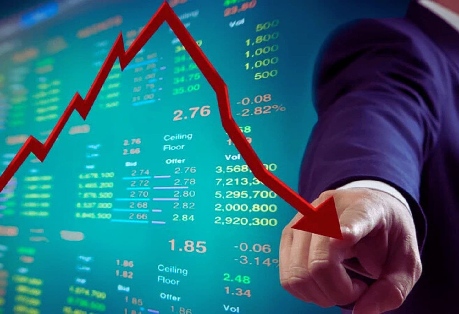 Stock market falls and rupee hits all-time low! Stock market falls and rupee hits all-time low!