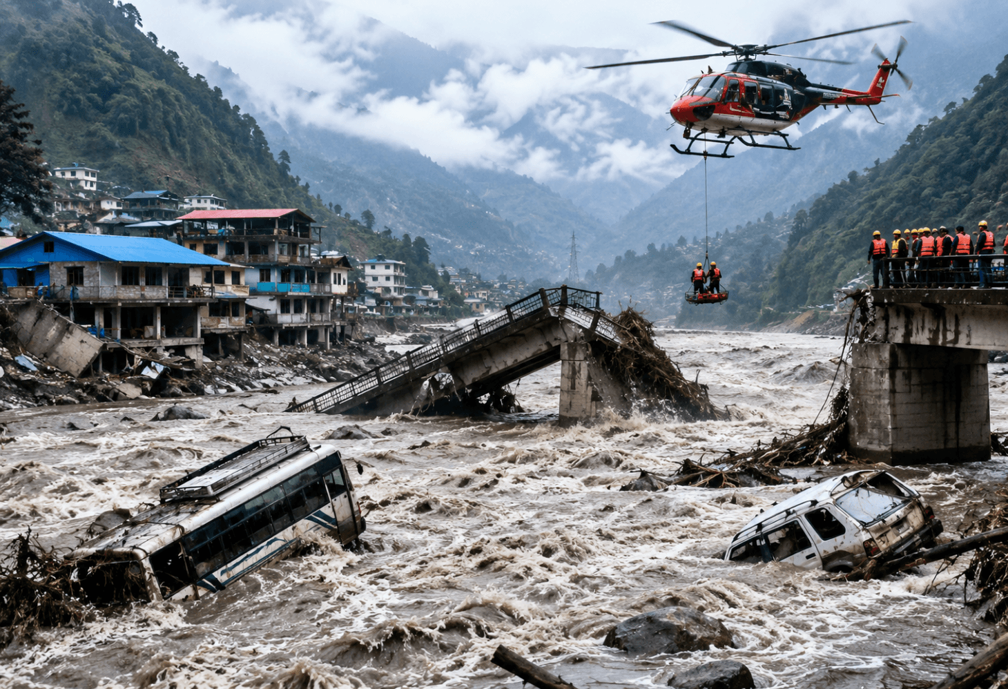 Nepal Flood: તિબેટથી આવેલા અચાનક પૂરે નેપાળમાં મચાવી તબાહી, ભોટેકોશી નદીમાં ભારે પૂર