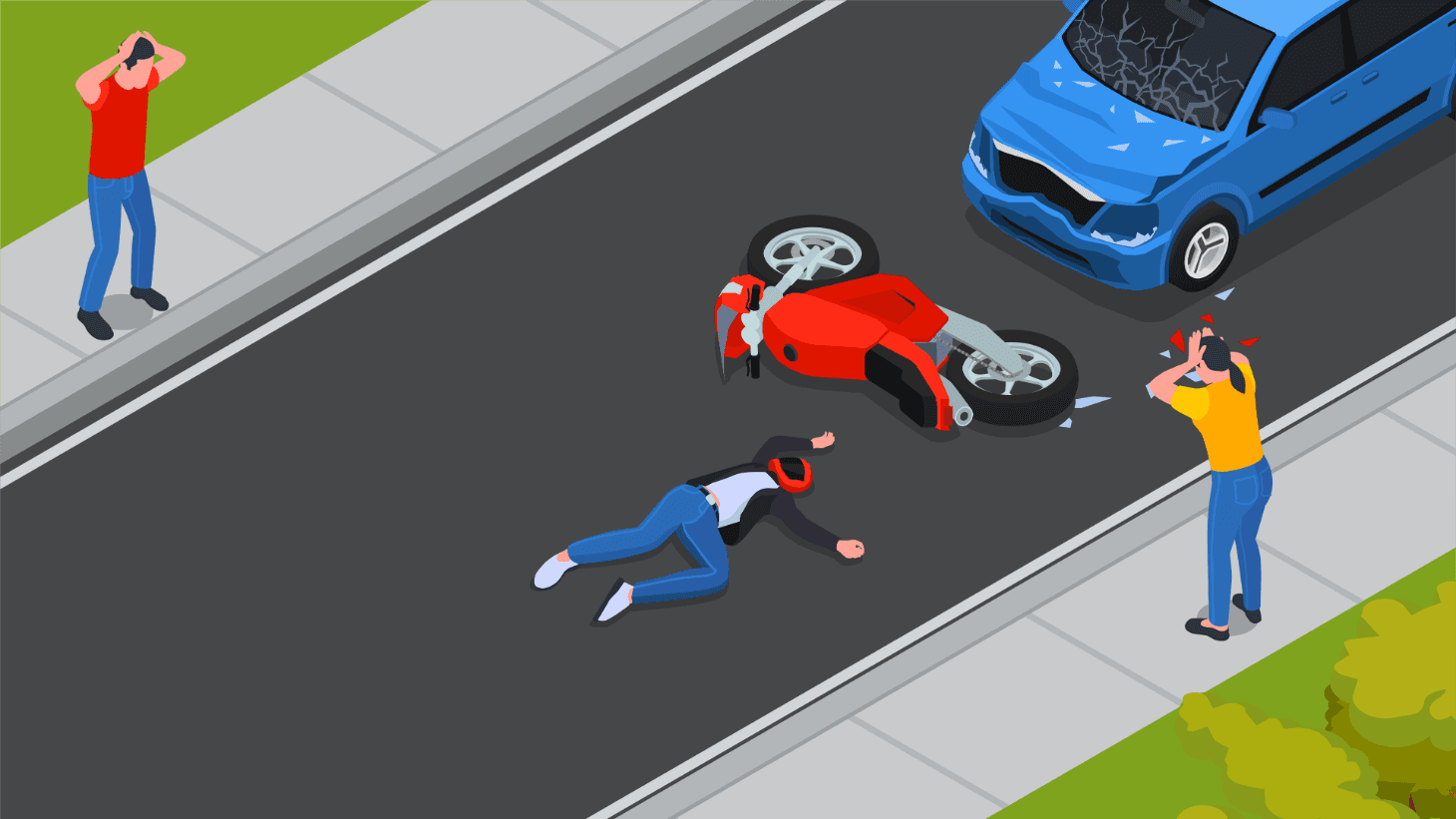 Accident occurred when moped collided with BRTS railing Accident occurred when moped collided with BRTS railing