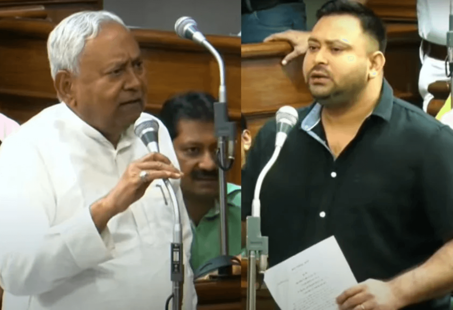 नीतीश-तेजस्वी की बिहार विधानसभा में भिड़ंत! नीतीश-तेजस्वी की बिहार विधानसभा में भिड़ंत!