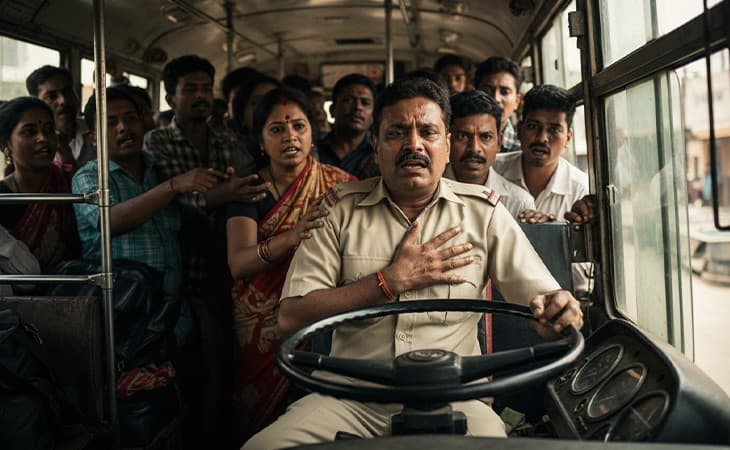 A bus driver showed incredible courage while suffering a heart attack, A bus driver showed incredible courage while suffering a heart attack,