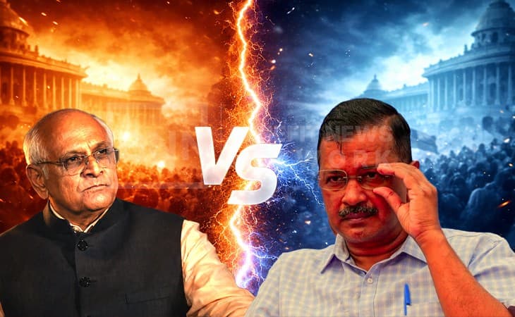 ગુજરાતમાં ભાજપ-AAP વચ્ચે જામ્યો રાજકીય જંગ ગુજરાતમાં ભાજપ-AAP વચ્ચે જામ્યો રાજકીય જંગ