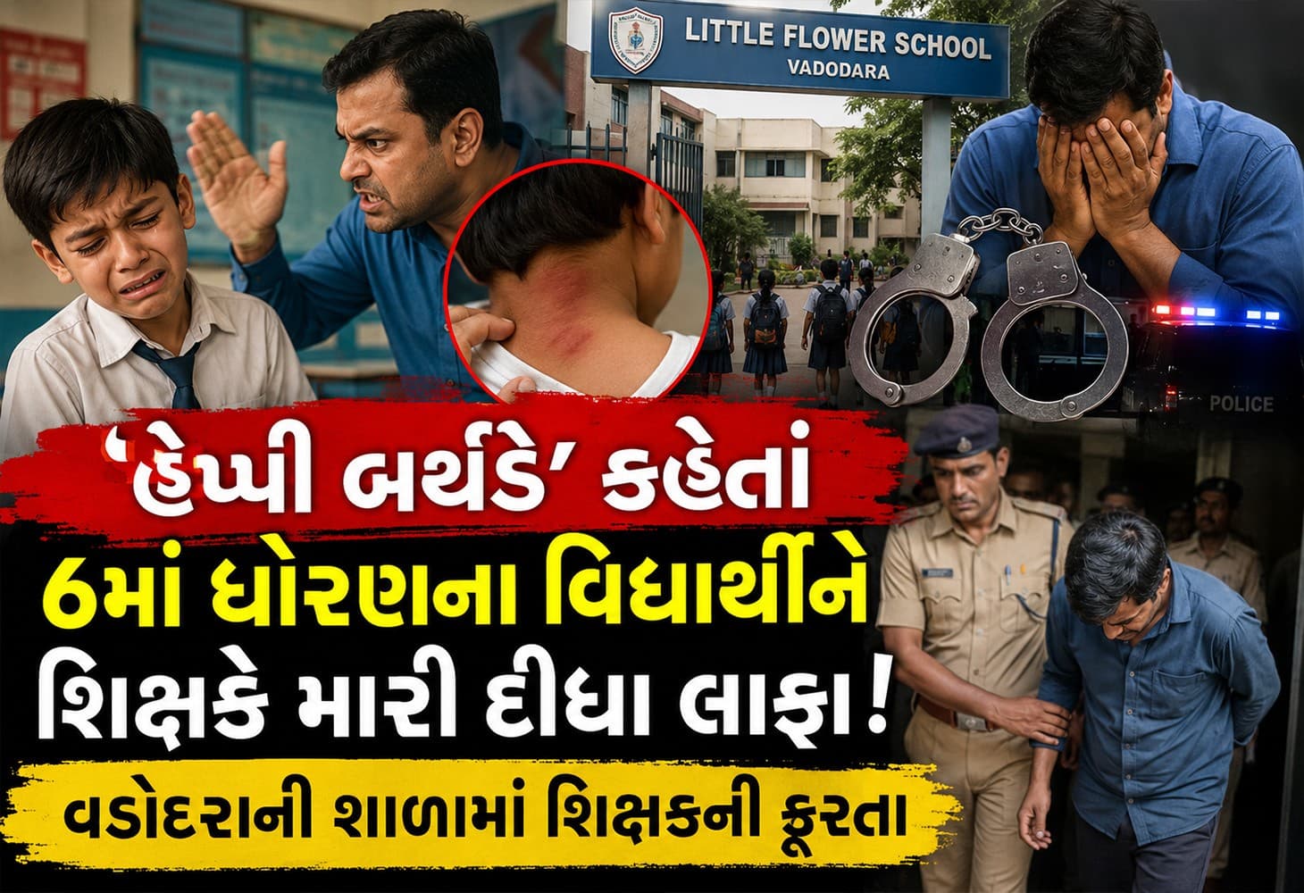 વડોદરાની બે નામાંકિત શાળાઓમાં બાળકો સાથે શું થયું?
