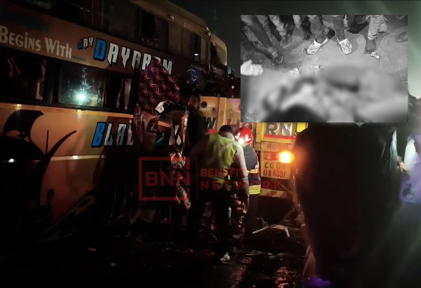 Horrific accident on Vadodara NH-48, three dead Horrific accident on Vadodara NH-48, three dead